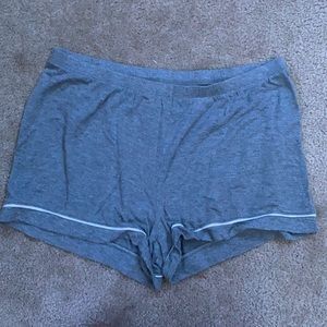 Gray pajama shorts